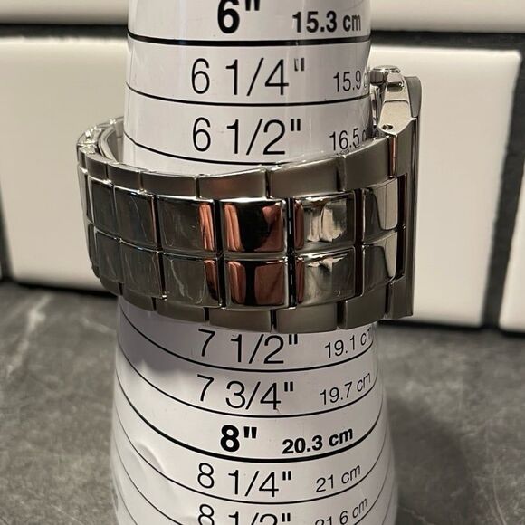 Men's Kenneth Cole Cole Watch Silver with Brown Dial - New Battery - Picture 5 of 5